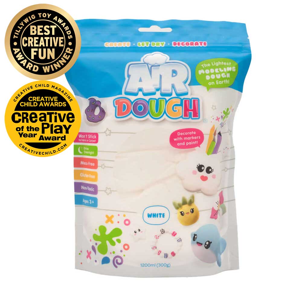 Air Dough Packaging for the White Air Dough Bag the lightest, most amazing dough on Earth!