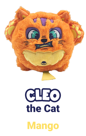 Cleo is the cool, confident cat who never stresses over a group project. With her sneaky ninja skills, she can leave behind a mango-scented tabby-toot in a crowded hallway and stroll back to class like nothing happened. Cleo reminds her classmates not to sweat the embarrassing moments.